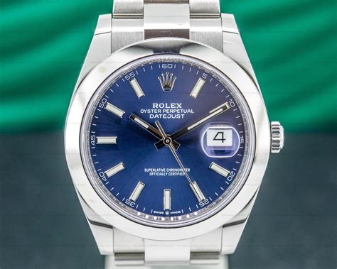 rolex datejust baby blue face|rolex datejust 41mm blue 126300.